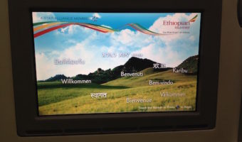 Ethiopian AIrlines screen