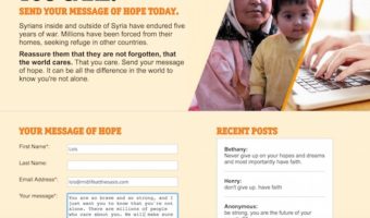 CARE message of hope